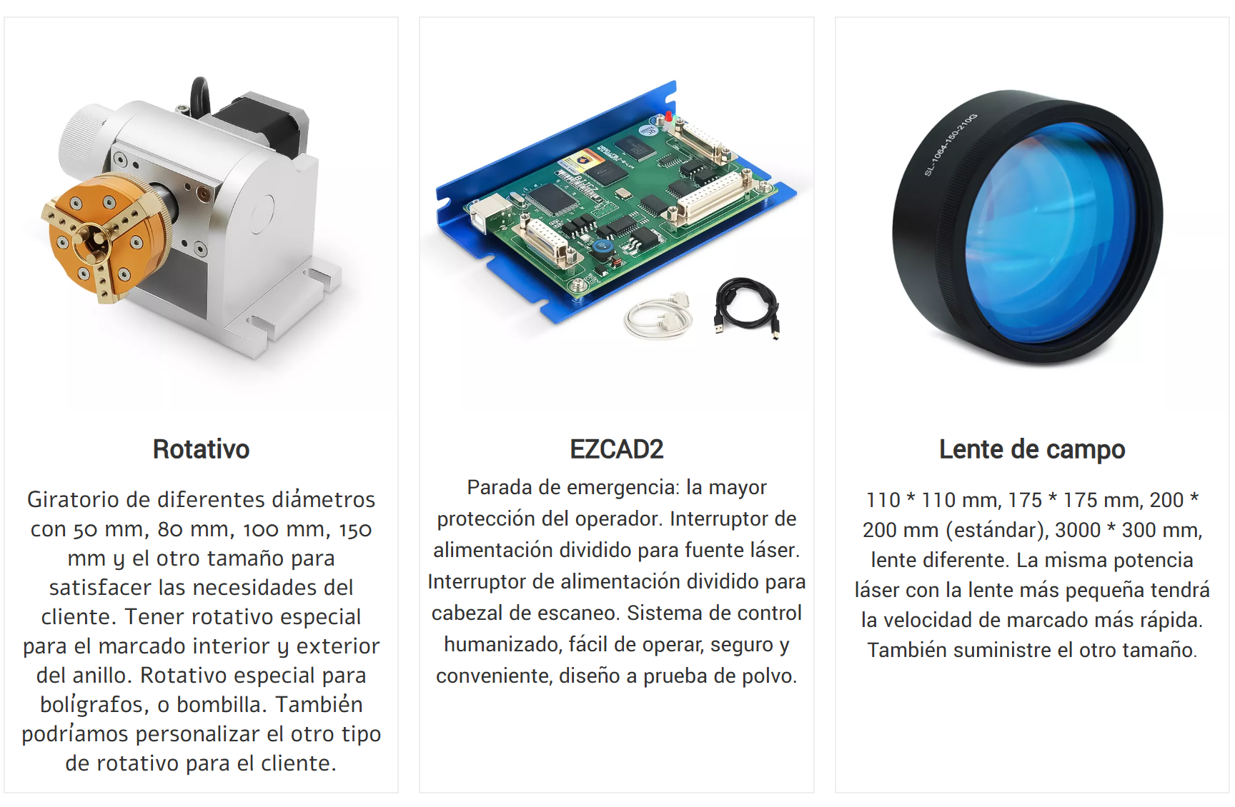 LÁSER FIBRA GRABADO 1515- 50QB - Imagen 6